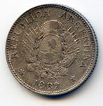 Argentinië 20 Centavos 1882 -  5 Gram Zilver -Oplage 762.000, Verzenden, Zuid-Amerika, Zilver