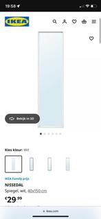 Ikea spiegel NISSEDAL, Ophalen, 50 tot 100 cm, Zo goed als nieuw, Minder dan 100 cm