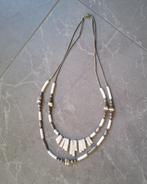 Witte ketting, Sieraden, Tassen en Uiterlijk, Kettingen, Ophalen of Verzenden, Zo goed als nieuw, Wit, Overige materialen