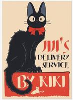 Kiki's Delivery Service Jiji de kat Ghibli Film Poster, Verzenden, Nieuw, Poster