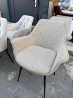 Beige grijze eetkamerstoelen 2 stuks, Huis en Inrichting, Stoelen, Ophalen, Zo goed als nieuw, Overige kleuren, Vijf, Zes of meer stoelen