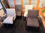 4 eetkamer stoelen, Ophalen of Verzenden, Gebruikt, Grijs, Vier