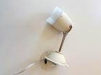 IZGS vintage IKEA wandlampje - roomwit metaal + rvs - V9715, Ophalen of Verzenden, Zo goed als nieuw, Metaal