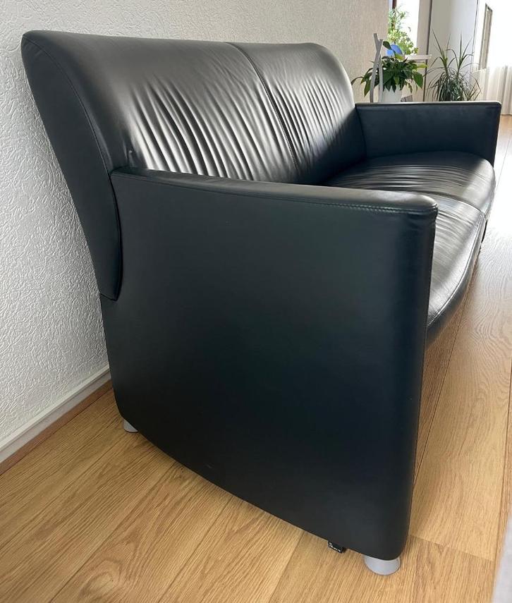 Leolux Bank, Huis en Inrichting, Banken | Bankstellen, Gebruikt, Rechte bank, Driepersoons, 150 tot 200 cm, 75 tot 100 cm, Leer