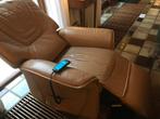 Elektrische stoel, Huis en Inrichting, Stoelen, Ophalen, Gebruikt, Bruin, Leer