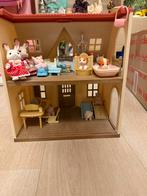 Sylvanian huis incl accessoires en poppetjes, Kinderen en Baby's, Speelgoed | Poppenhuizen, Ophalen of Verzenden, Zo goed als nieuw