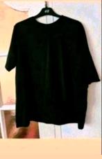 Zwart t-shirt met chiffon, Kleding | Dames, T-shirts, Zwart, Maat 42/44 (L), Ophalen of Verzenden, Zo goed als nieuw