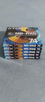 NEW > 5x MiniDisc TDK MD-RXG 74 Min, Ophalen of Verzenden, Minidisc-recorder