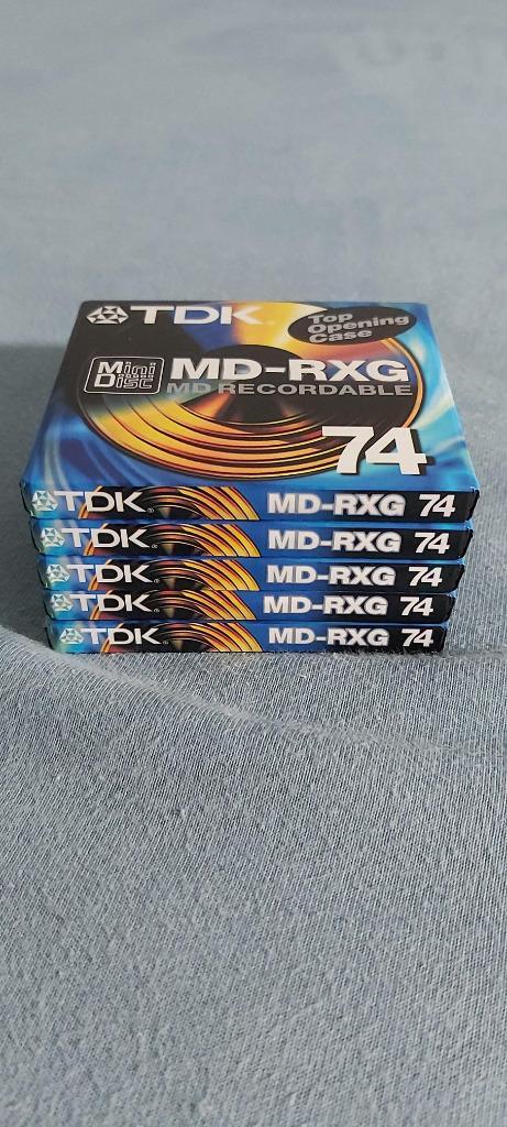 NEW > 5x MiniDisc TDK MD-RXG 74 Min, Audio, Tv en Foto, Walkmans, Discmans en Minidiscspelers, Minidisc-recorder, Ophalen of Verzenden