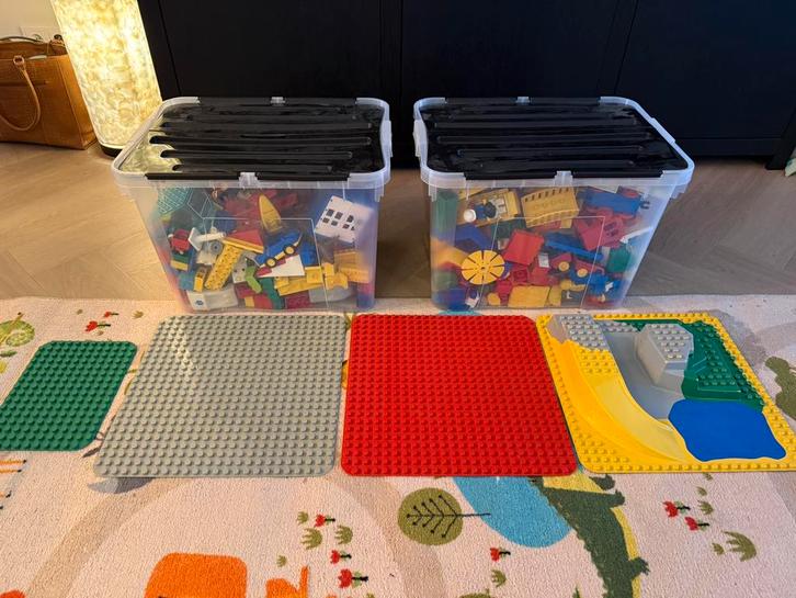 Grote partij Vintage DUPLO – dieren, poppetjes, huizen, Kinderen en Baby's, Speelgoed | Duplo en Lego, Gebruikt, Duplo, Losse stenen
