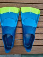 NABAIJI Zwemvliezen/ zoomers - blauw geel - maat 35/36, Watersport en Boten, Ophalen of Verzenden, Zo goed als nieuw, Snorkelvinnen
