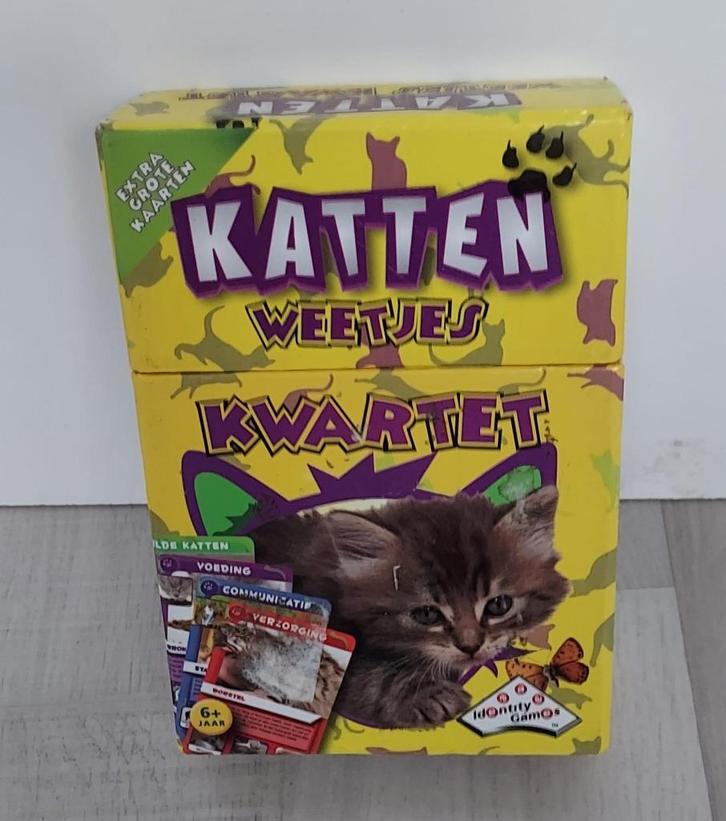 Katten weetjes kwartet, Hobby en Vrije tijd, Gezelschapsspellen | Kaartspellen, Gebruikt, Ophalen of Verzenden