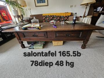 Mooie eiken salontafel. beschikbaar voor biedingen