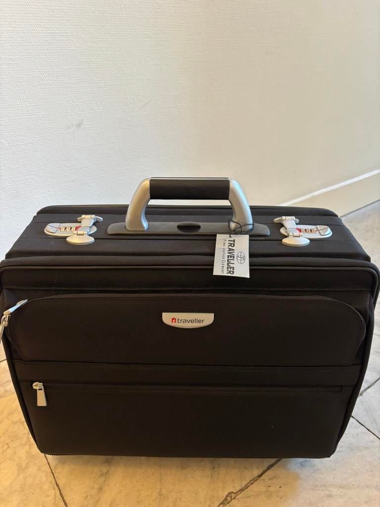 Traveller TRAVELBAG pilotentas zwart, Wieltjes, Nieuw, Minder dan 50 cm, Ophalen of Verzenden