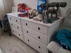 Witte Ladekast met 6 Lades, Ophalen, Gebruikt, 25 tot 50 cm, 100 tot 150 cm