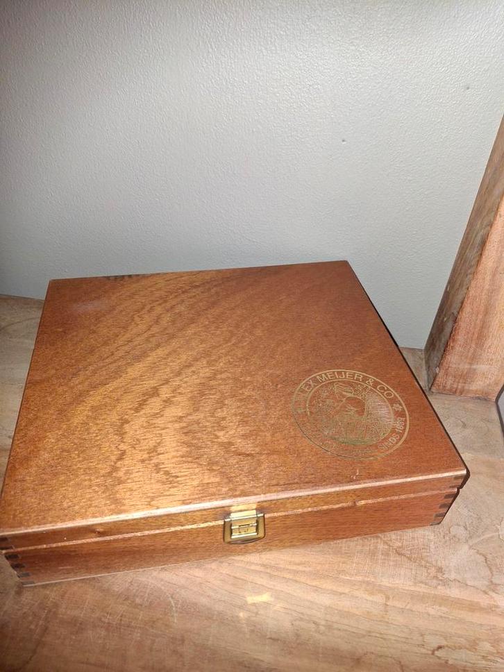 Theedoos/Koffiedoos Alex Meijer & Co. 12 vakjes, Huis en Inrichting, Woonaccessoires | Kisten, Gebruikt, Minder dan 50 cm, Minder dan 50 cm