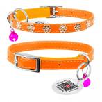 WAUDOG Glamour Flower Kattenhalsband Oranje 22-30 cm -35%!!!, Ophalen of Verzenden, Nieuw