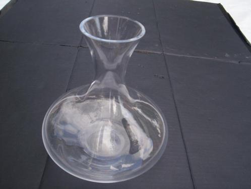 1× Glazen VAAS blank Glas 1,3 L. 4 mm.. rond Bassin 17×19 cm, Huis en Inrichting, Woonaccessoires | Vazen, Zo goed als nieuw, Ophalen of Verzenden