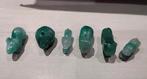 Set 6 miniaturen - letterbak Jade Jadeite dieren beeldjes, Verzenden, Zo goed als nieuw, Dier