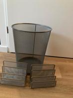 prullenbak en brievenhouders, Minder dan 10 liter, Ophalen of Verzenden, Metaal, Minder dan 50 cm