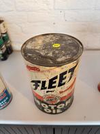 Vintage Fleet Motor Oil Blik Elreco, Ophalen of Verzenden