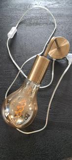 Goudkleurige vloerlamp & wandlamp, Huis en Inrichting, Lampen | Vloerlampen, Ophalen of Verzenden, Zo goed als nieuw