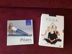 4 yoga dvd's complete yoga workout en 1 pilates boek, Ophalen of Verzenden, Gebruikt, Yoga-accessoire