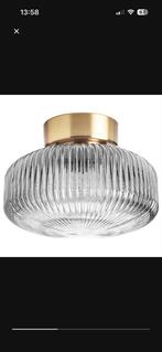 Mooie Plafondlamp met Glas Design, Huis en Inrichting, Ophalen, Zo goed als nieuw, Glas