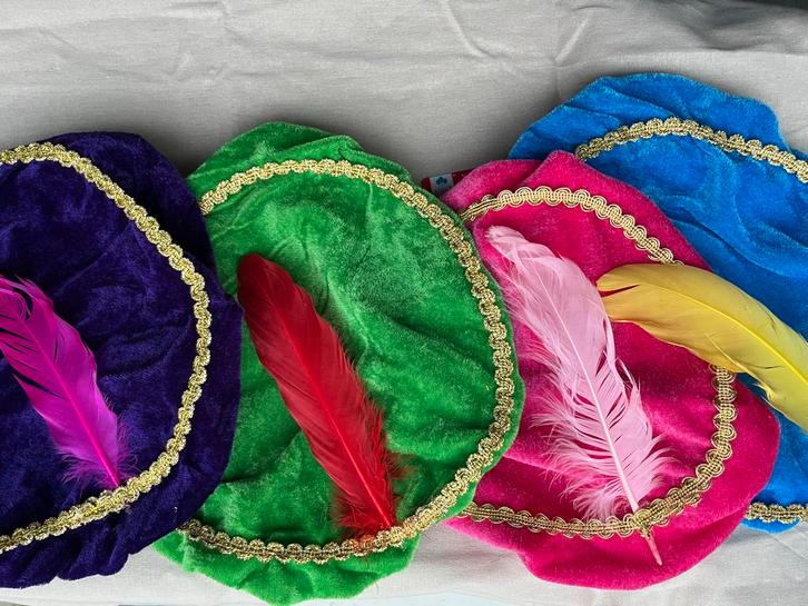 Pietenmuts met naam, Kinderen en Baby's, Carnavalskleding en Verkleedspullen, Nieuw, Jongen of Meisje, 104 of kleiner, Ophalen of Verzenden