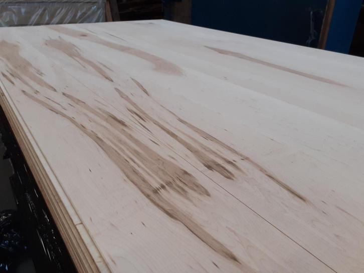 Unieke Hard Maple / Esdoorn (olijfhout) vloerdelen 16x160mm, Tuin en Terras, Palen, Balken en Planken, Nieuw, Planken, 180 tot 250 cm