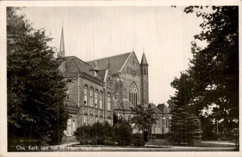 Kerk van het H. Hart, Oss, Vlashoek, Verzamelen, Ansichtkaarten | Nederland, Gelopen, Noord-Brabant, 1940 tot 1960, Ophalen of Verzenden
