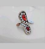 Vissoni Strass Ring Size 16, Nieuw, Ophalen of Verzenden, Kleiner dan 17, Dame