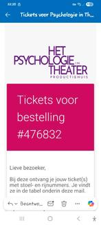 Psychologie in het Theater; DICHTERBIJ. Assen, Twee personen, December