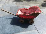 Antieke Poppenwagen met Rieten Mand, Ophalen of Verzenden