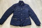 Donker blauwe dames jas maat L, Ophalen of Verzenden, Gedragen, Maat 52/54 (L), Blauw