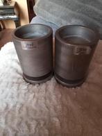 2 BOB design kandelaars, Ophalen of Verzenden, Metaal, Minder dan 25 cm