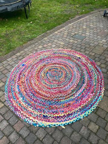 Kleurrijk Rond Vloerkleed beschikbaar voor biedingen