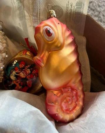 Oud vintage zeepaard kerstbal beschikbaar voor biedingen