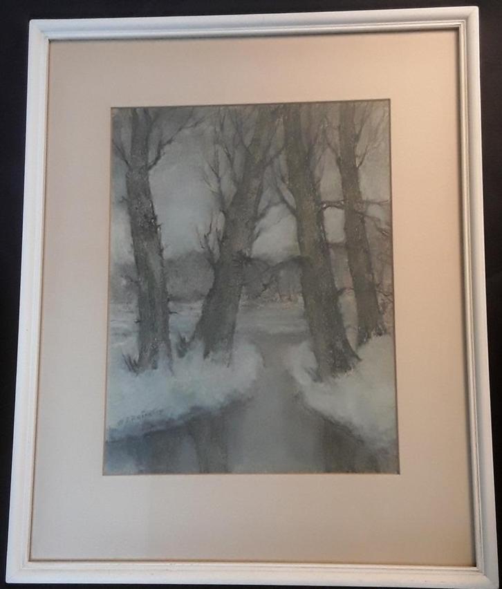 W.F. Reinders, Groninger ploeg 18-2 -1881, Antiek en Kunst, Kunst | Schilderijen | Klassiek, Ophalen of Verzenden