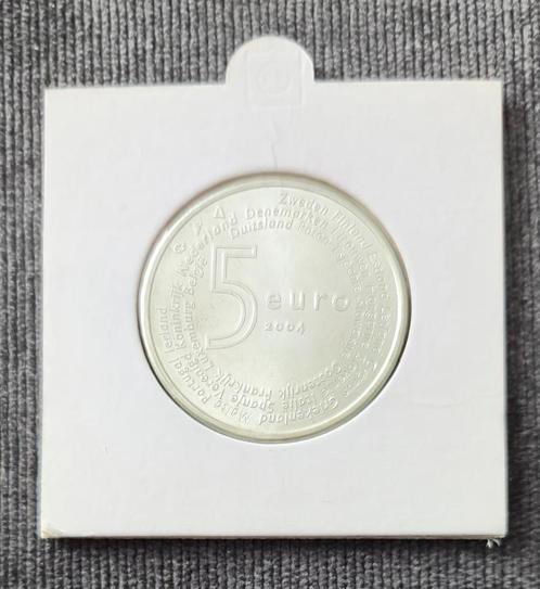 Nederland 5 euro munt 2004 uitbreiding EU zilver, Postzegels en Munten, Munten | Nederland, Losse munt, Euro's, Koningin Beatrix