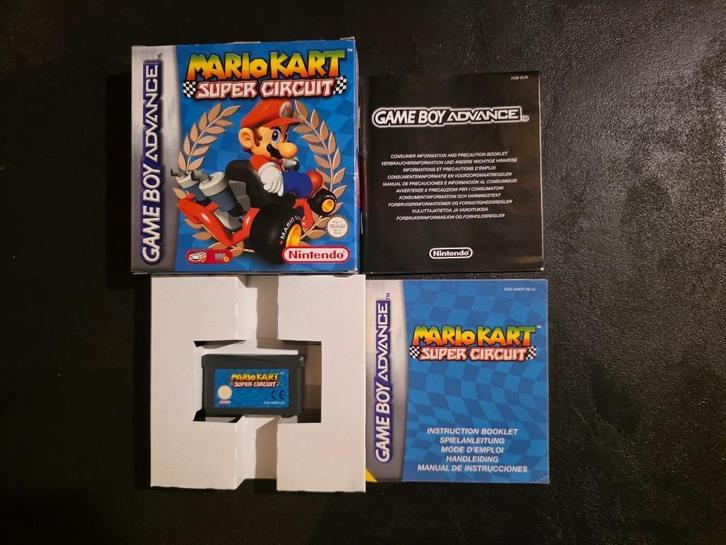mario kart super circuit, Spelcomputers en Games, Games | Nintendo Game Boy, Zo goed als nieuw, Racen en Vliegen, 1 speler, Vanaf 3 jaar