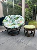 Relaxstoel + voetenkrukje, Tuin en Terras, Ophalen of Verzenden, Zo goed als nieuw