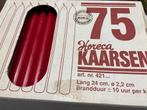 hotelkaarsen gouda rood en blauw, Huis en Inrichting, Woonaccessoires | Kandelaars en Kaarsen, Overige materialen, Verzenden, Nieuw