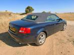 Audi A4 3.0 V6 162KW Quattro Cabrio AUT 2005 Blauw, Automaat, Beige, Cabriolet, A4