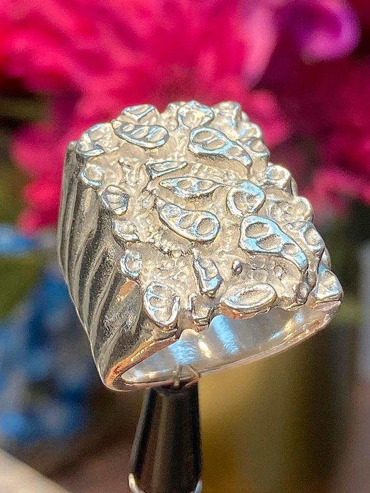 Zilveren PietPiet Ring XL, Sieraden, Tassen en Uiterlijk, Ringen, Nieuw, Dame of Heer, 19 tot 20, Zilver, Zilver, Ophalen of Verzenden