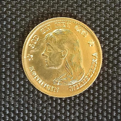 10 Goude gulden tientje Koningin Wilhelmina Doublé goud 1897, Postzegels en Munten, Munten | Nederland, Losse munt, 10 gulden
