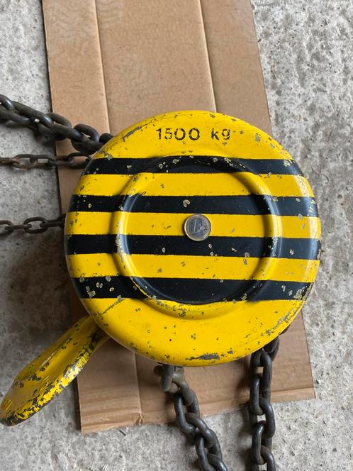 Zware handtakel belastbaar tot 1500 KG., Doe-het-zelf en Verbouw, Lieren en Takels, Gebruikt, Handmatig, Ophalen