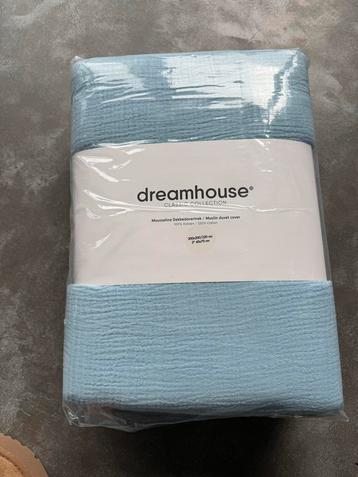 Dreamhouse Mousseline Dekbedovertrek - Blauw beschikbaar voor biedingen