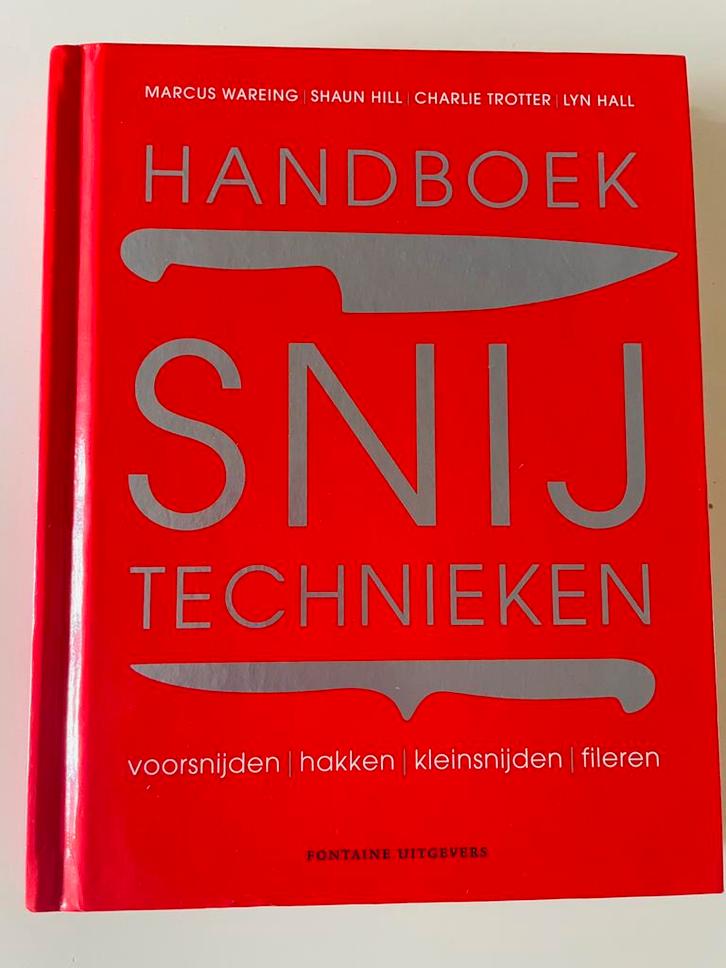 kookboek "Handboek Snijtechnieken" Marcus Wareing ea / nieuw, Boeken, Kookboeken, Nieuw, Ophalen of Verzenden