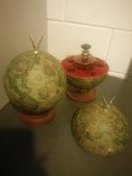 2 stuks IDENTIEKE VINTAGE GLOBE IJS EMMER EN DRANK BAR 27 CM, Ophalen of Verzenden